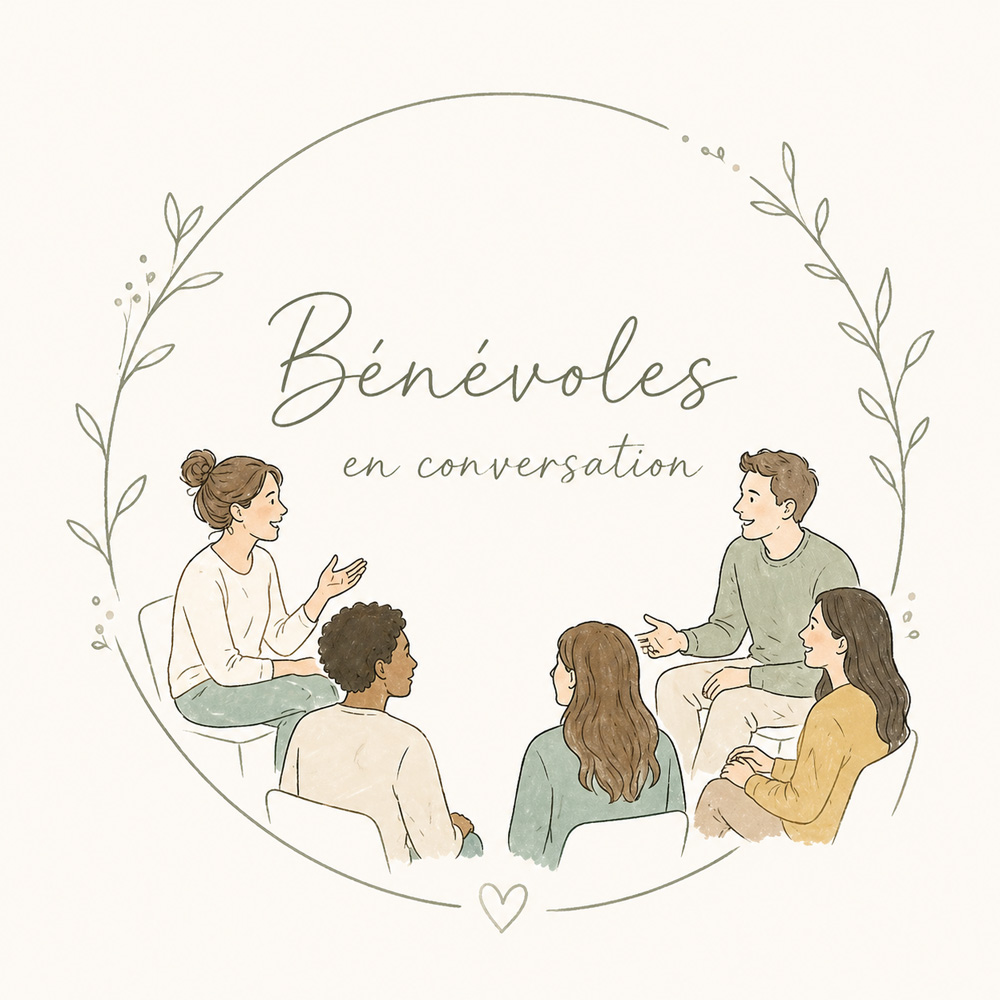 Bénévoles en conversation